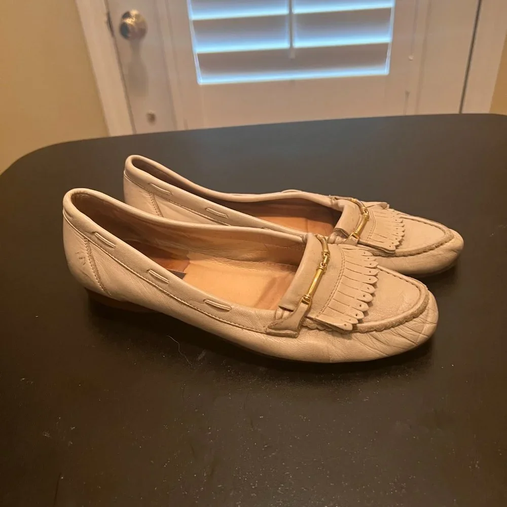 Bally size 7.5 scotty slip on loafers leather horsebit made in Italy